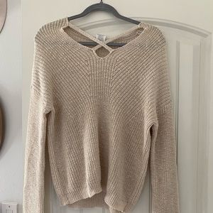Cream Knit Sweater